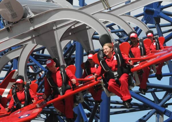 Preview of the new Red Arrows Skyforce Ride at Blackpool Pleasure Beach