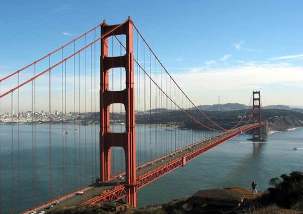 The majestic Golden Gate Bridge in San Francisco has a curious history