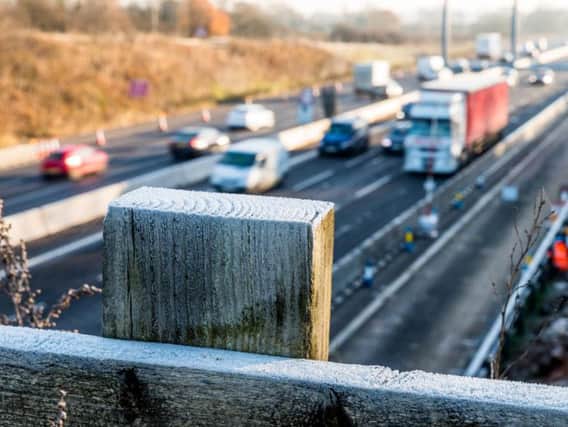 The study shows dementia is more common in people who live within 50 metres of a motorway