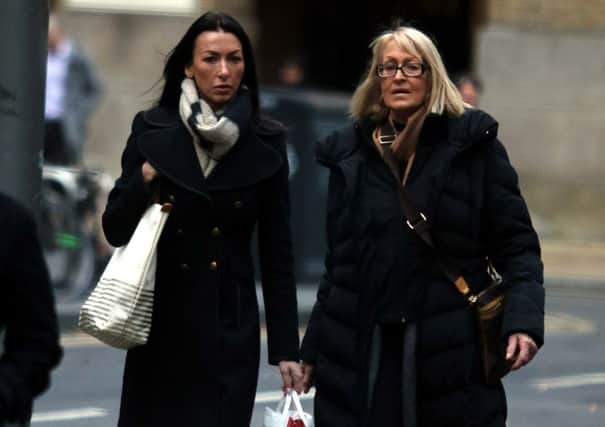 Dianne Moorcroft, 62, right, and her daughter Laylah De Cruz, 31, arrive at court
