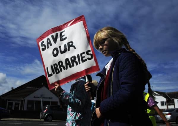 Primary school pupils in Cleveleys marched to protest against library closures