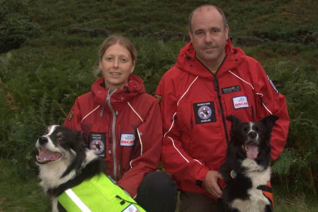 PHENOMENAL: Alison Nicholson with Floss and  Iain with Mij,