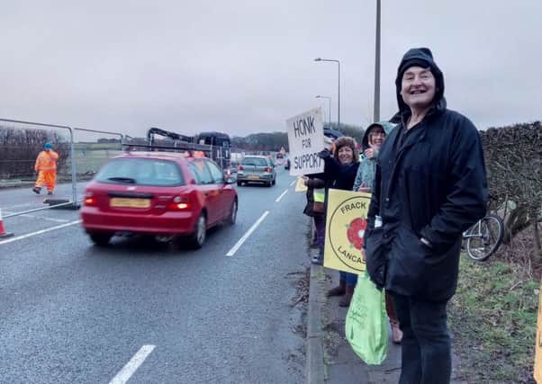 Fracking protest at Preston New Road