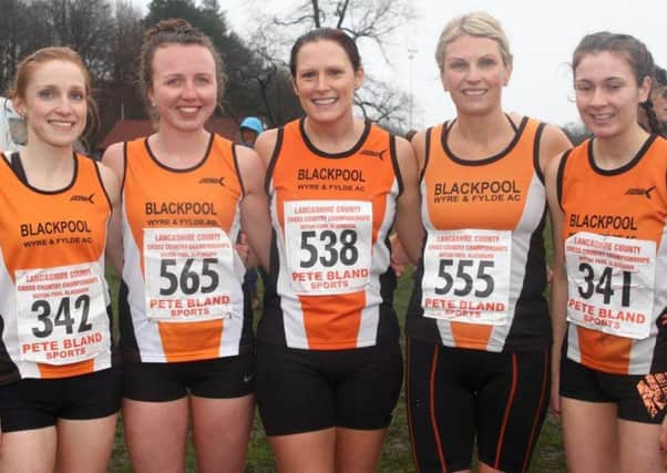 The BWFAC silver-winning ladies team of Emily Japp, Lauren Gowland, Stasia Bligh, Laura Lawler and Jess Rogers