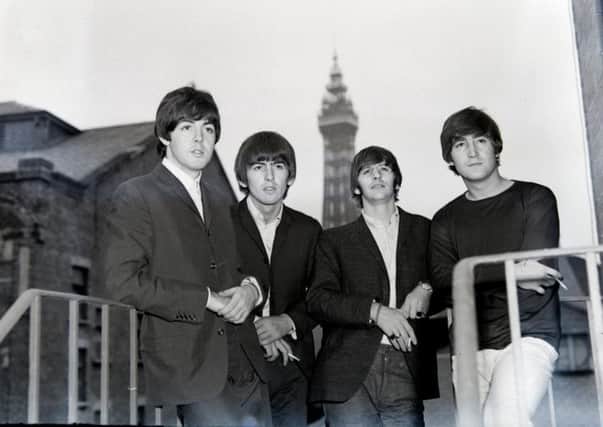 The Beatles in Blackpool in August 1964 just before their performance at the Opera House
