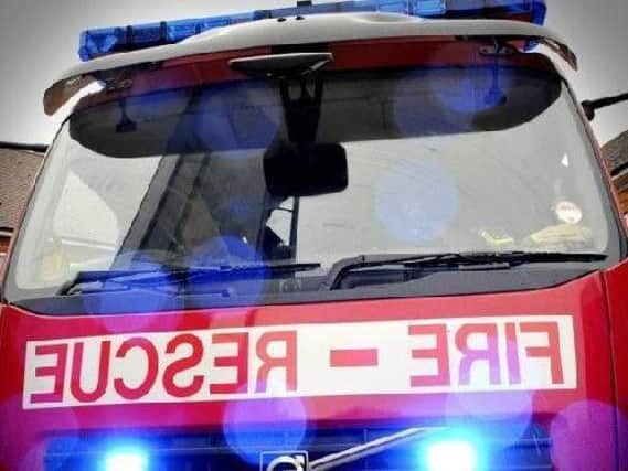 Fire crews were called to a home in Blackpool