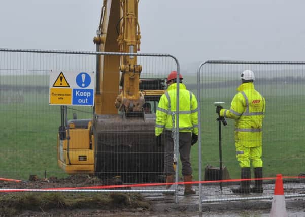Work at the Preston New Road fracking site