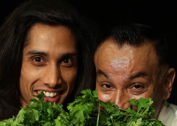 Kamal Kaan and Rohit Gokan in The Chef Show. Picture: Dave Charnley