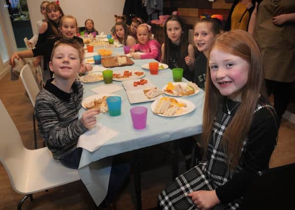 The Glazey Days ceramic party studio has opened its new premises next to the North Euston Hotel in Fleetwood.
7 year-old birthday girl Daisy-Mae Hobbs enjoyd her party with friends.  PIC BY ROB LOCK
14-1-2017