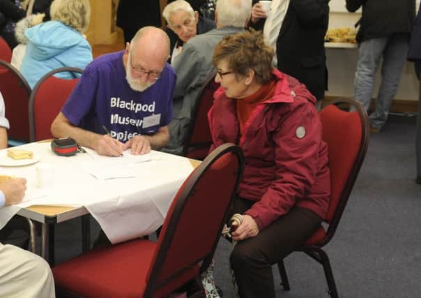 A previous drop-in event for the Blackpool Museum project at St John's Parish Church