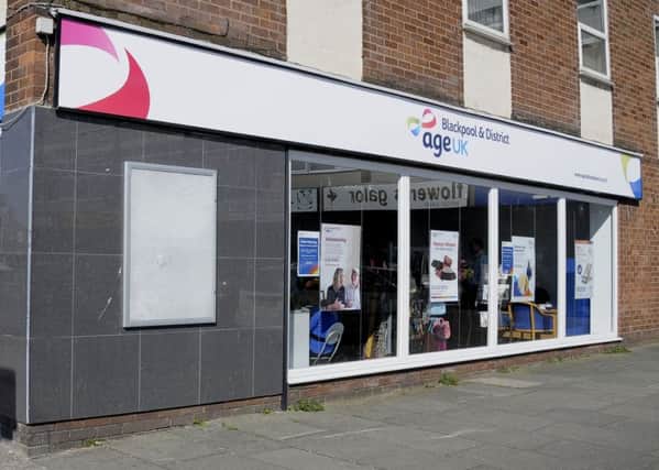 The Blackpool and District AGE UK shop at Bispham Village