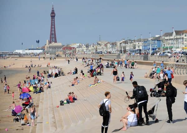 A sunny August afternoon on Blackpool promenade.  PIC BY ROB LOCK
16-8-2016