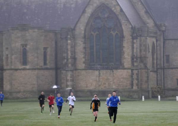Cross country in the impressive surroundings of Rossall School