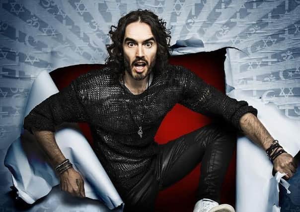 Russell Brand who will be appearing at Blackpool Opera House