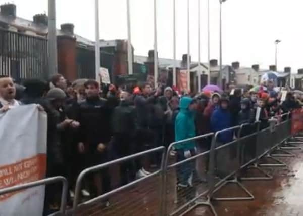 Blackpool and Blackburn fans protest about club owners
Photo: Tangerine Knights