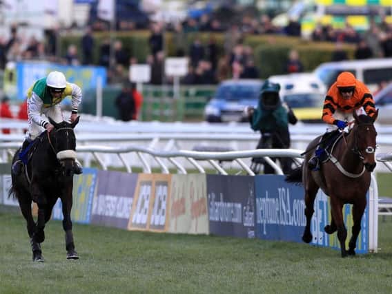 Many Clouds wins his fateful, final race