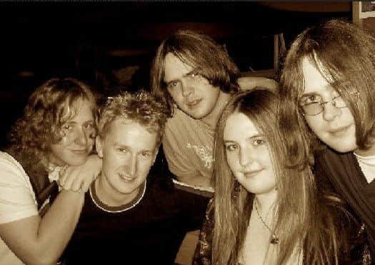 The band in happier times 10 years ago