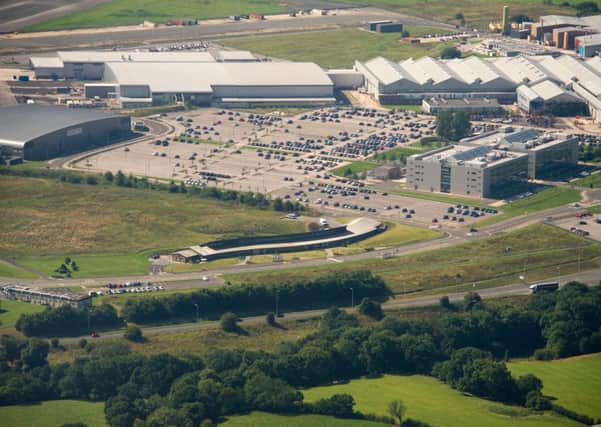 BAE Systems Samlesbury site where the F35 tail section is built