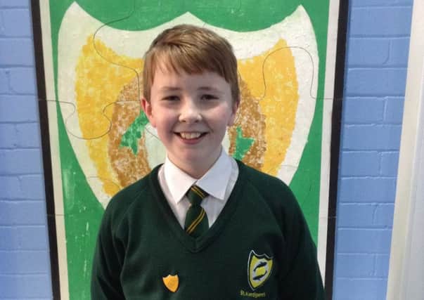 Finley Hough from St Kentigern's Primary School.