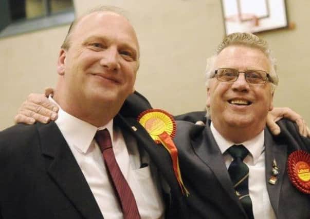 Ian Coleman (right) pictured with his son and fellow Blackpool councillor Gary Coleman.