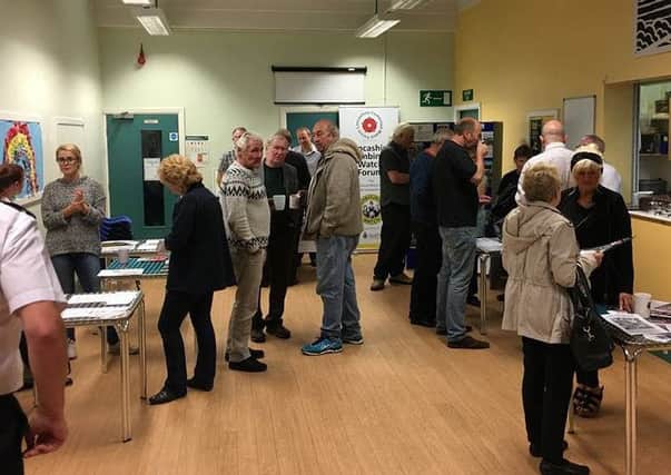 Residents gathering ahead of the first meeting of the South Shore Community Partnership