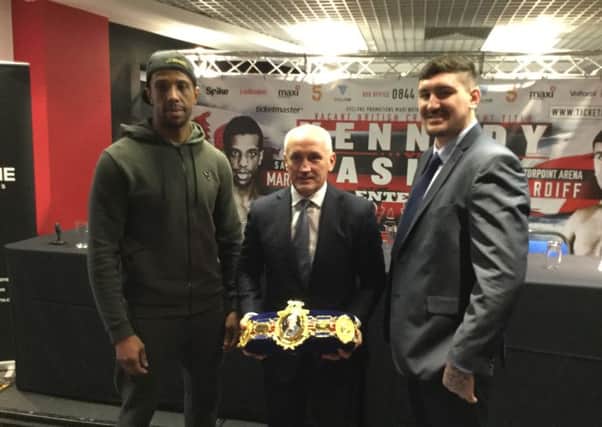 Barry McGuigan with Kennedy and Askin
