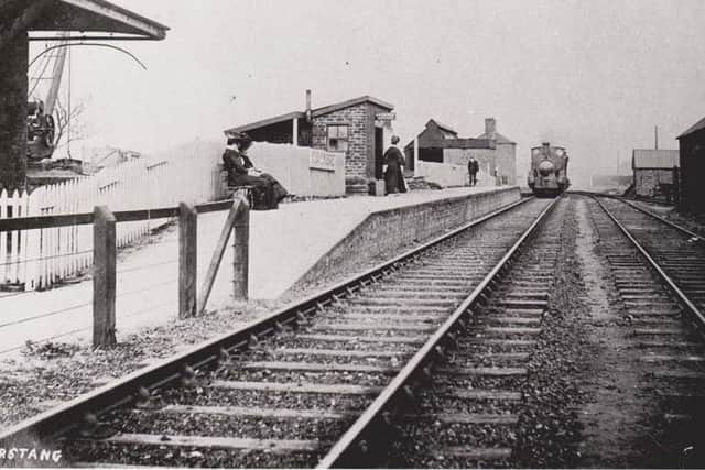 Garstang Town railway station taken about 1900. In 1909 it was rebuilt.