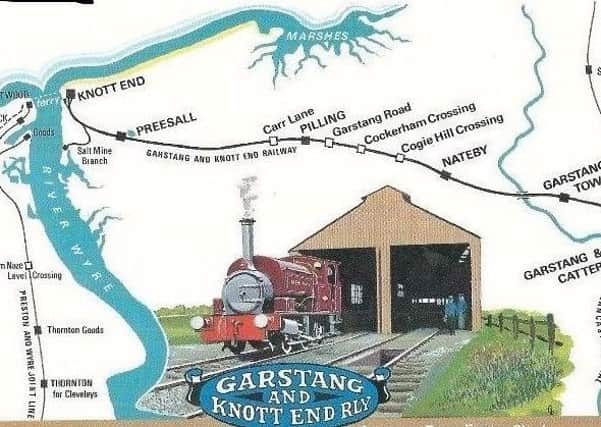 Postcards depicting the original route of the Garstang rail line through rural Wyre