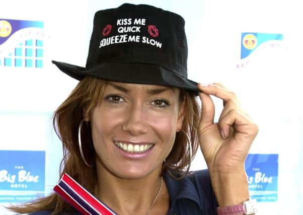 Tara Palmer-Tomkinson at the opening of the Big Blue Hotel at Blackpool Pleasure Beach in 2003