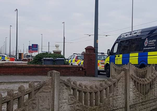Police were called to the Prom following reports a man had hurt himself