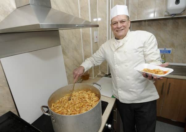 David Winterbottom, steward at the Royal British Legion, in their new lottery funded kitchen