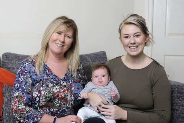 Kate Colgan with daughter Macy, is fundraising for her mum Janet Colgan who needs specialist cancer treatment abroad