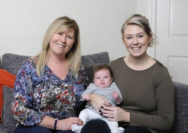 Janet Colgan  with daughter Kate and granddaughter Macy