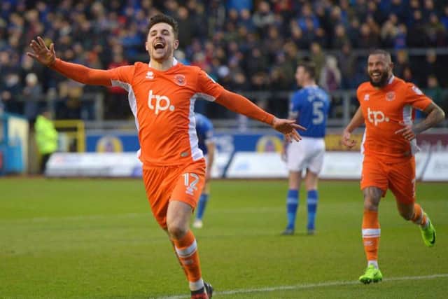 Jordan Flores celebrates his first Pool goal