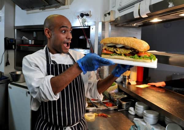 Chef Scott Anderson of SoLita Preston has invented a Winckley Square burger
