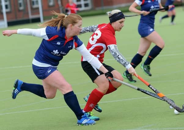 Gilly Shields on the attack for Lytham Ladies