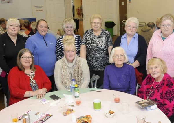 Monday Club at First Step Community Centre.  Back row L-R Wendy Marrack, Niasia Walsh, Rene Hargreaves, Pauline Gedall, Valerie Hughes and Frances Rogers. Front row L-R Julia Whiteley, Sarah Clarkson,  Rebecca Anderson and Maureen Healey.