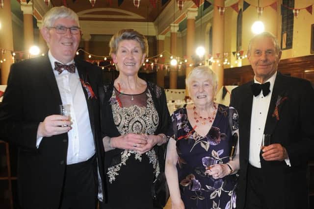 Rossall School held a Burns Night in aid of the Streetlife charity. Pictured L-R: Bernard and Maureen Davis, Doreen and Geoff Chase