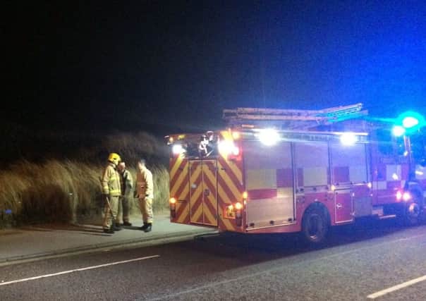 Firefighters from Lytham and South Shore were called to Clifton Drive in St Annes after reports youths had started a fire and were setting off fireworks in the sand dunes opposite the old Pontins site.