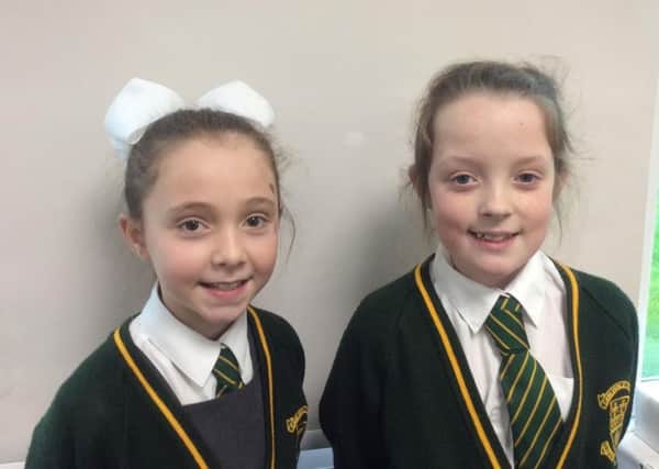 Freya Ratcliffe and Katie Barton, from Carleton St Hildas Primary School