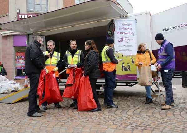 Keep Blackpool Tidy ambassadors get the message across about keeping the town litter-free
