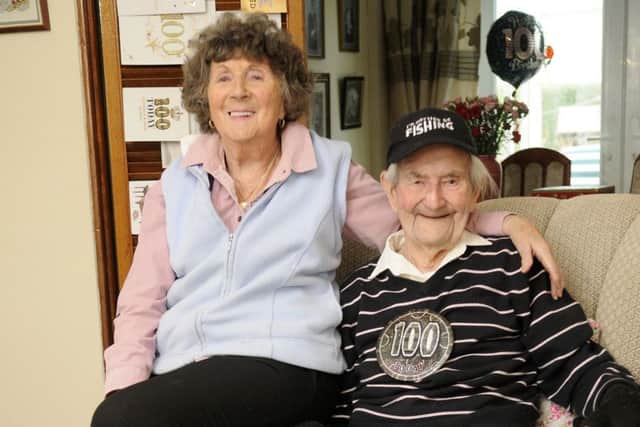 Tom Treece-Birch celebrated his 100th birthday on the 14th of Feb.  He is pictured with Jenny Treece-Birch.