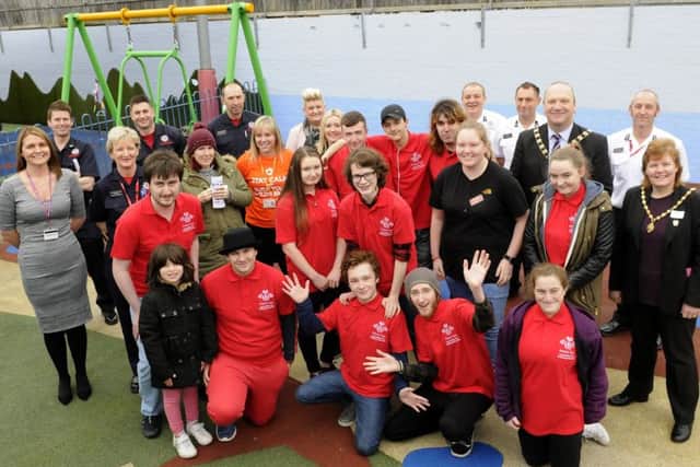 Youngsters from the Prince's Trust working in partnership with Lancashire Fire and Rescue have helped paint the outside area of Grange Park Children's Centre.