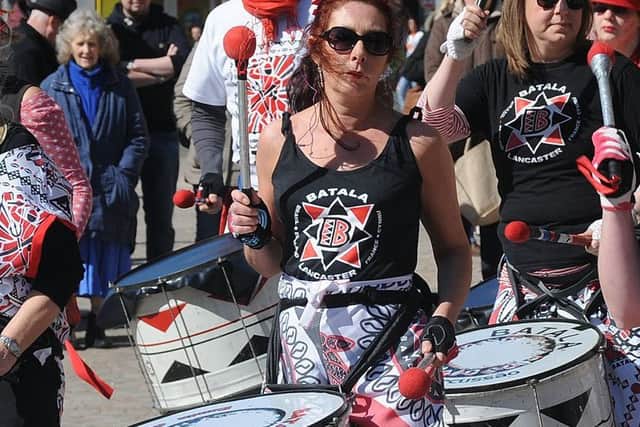 Blackpool held its annual Chilli Festival in St Johns Square. The Batala drum band entertains the crowds