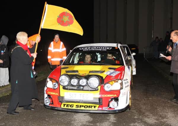 Winners Arron Newby and Rob Fagg in the Subaru Impreza  Picture: www.pro-rally.co.uk