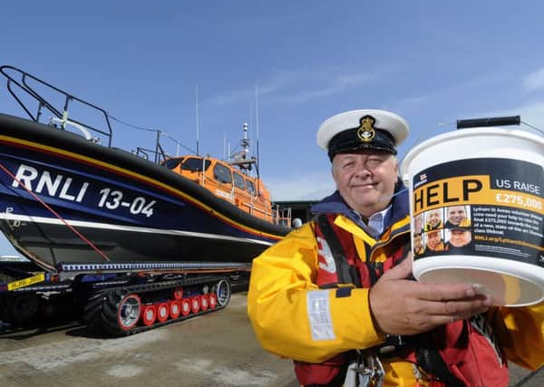 Coxswain Gary Bird at the launch of the Â£275,000 appeal towards the new Lytham St Annes Shanon inshore lifeboat