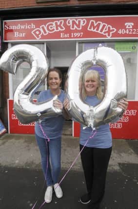 Kelsea Peach and Debbie Rainford-Read from Pick n Mix who are celebrating 20 years in business