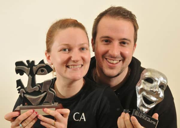 Amy and Joe Appleton with their NODA awards