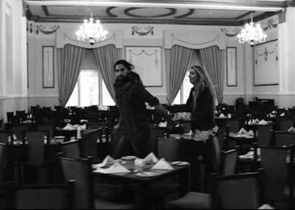 A scene from the short film Love/Hate - the dining room at The Norbreck Castle Hotel.