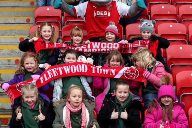 Fleetwood Town Fans before the Northampton game at Highbury